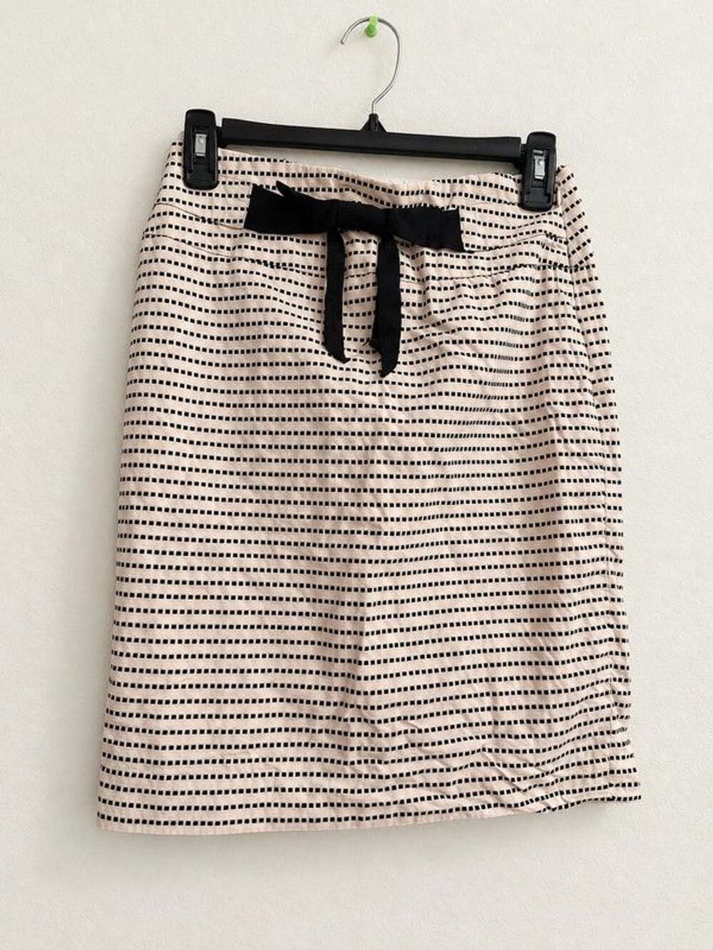 Forever 21 XXI Y2K preppy Striped Bow Pencil Skirt Size Small